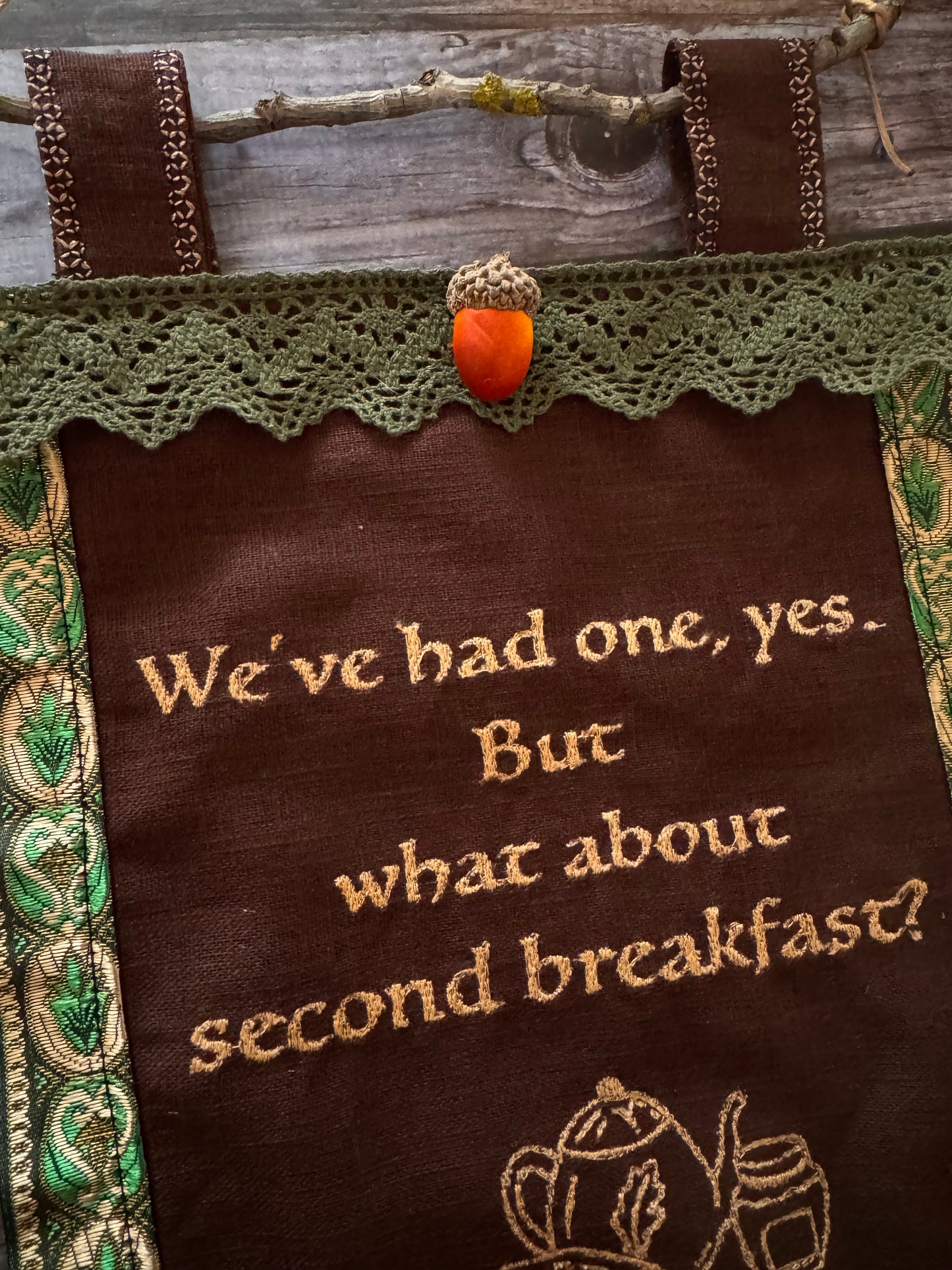 NO BRANCH ✨Free Shipping✨ Second Breakfast Tolkien Banner