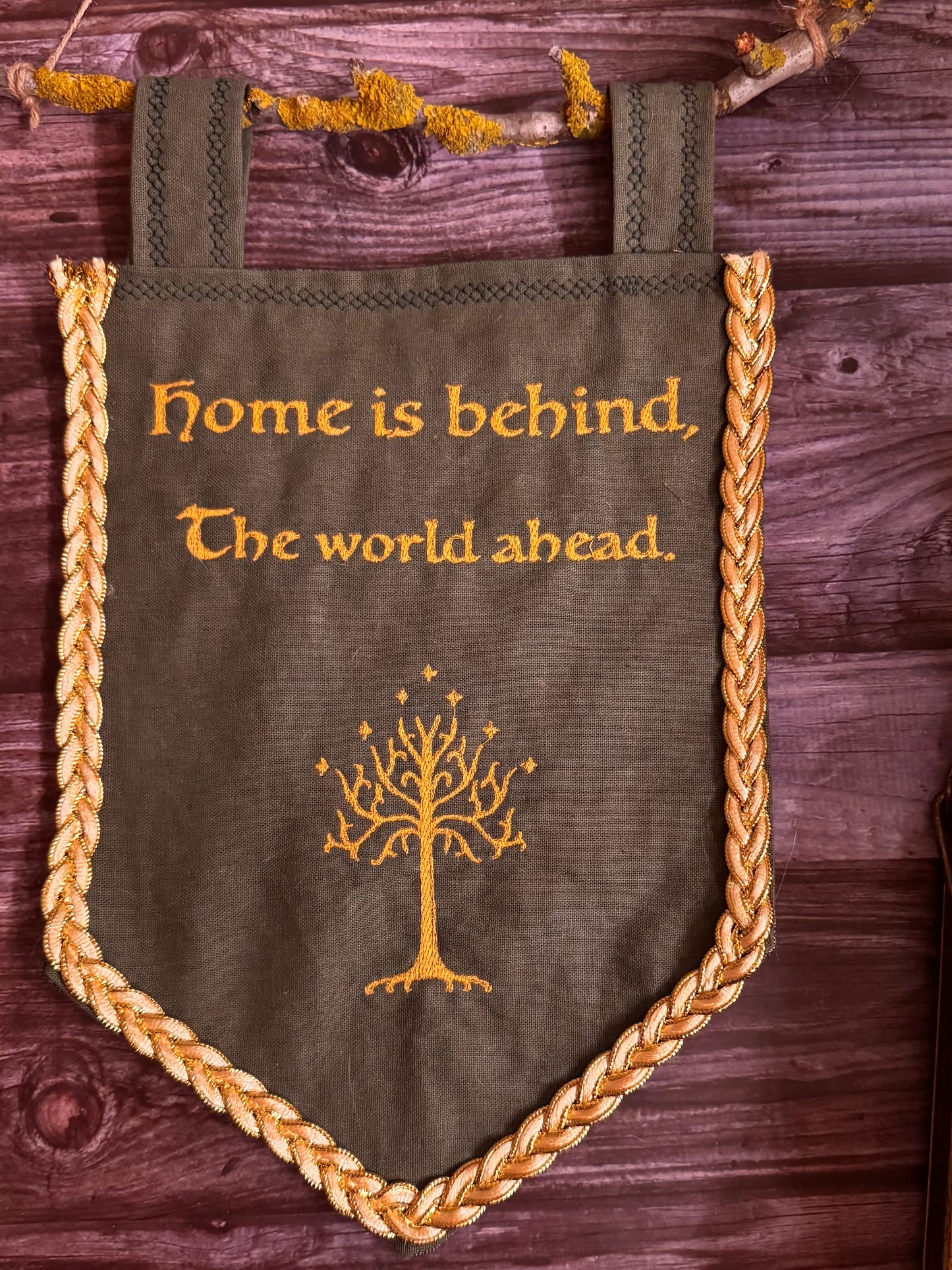 Tolkien Embroidered Banner🌿✨