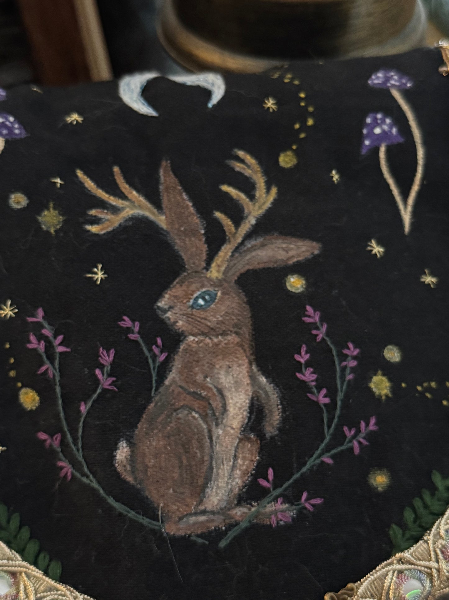 “The night of the Jackalope” handmade bag