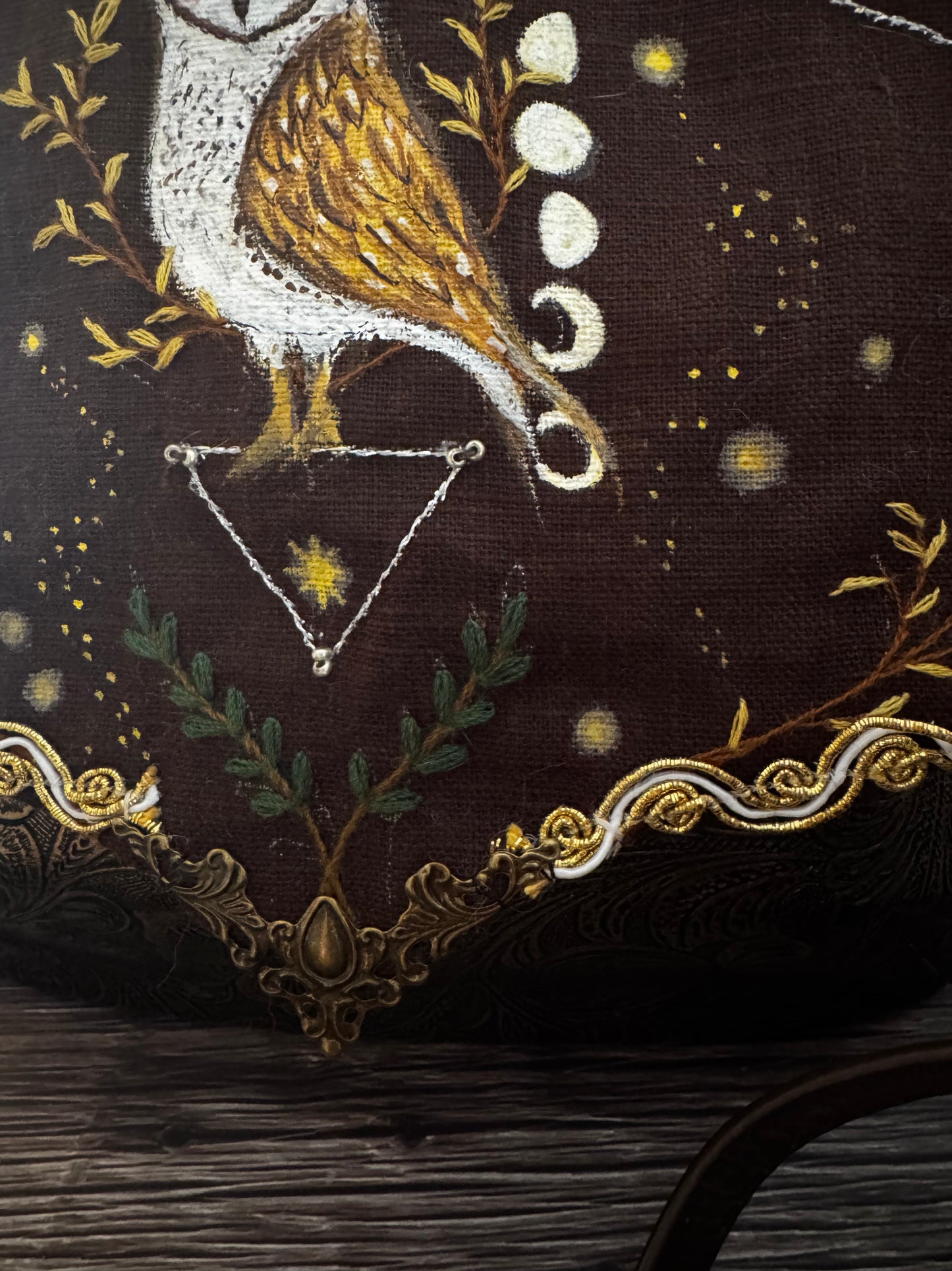 “Star Owl” handmade bag