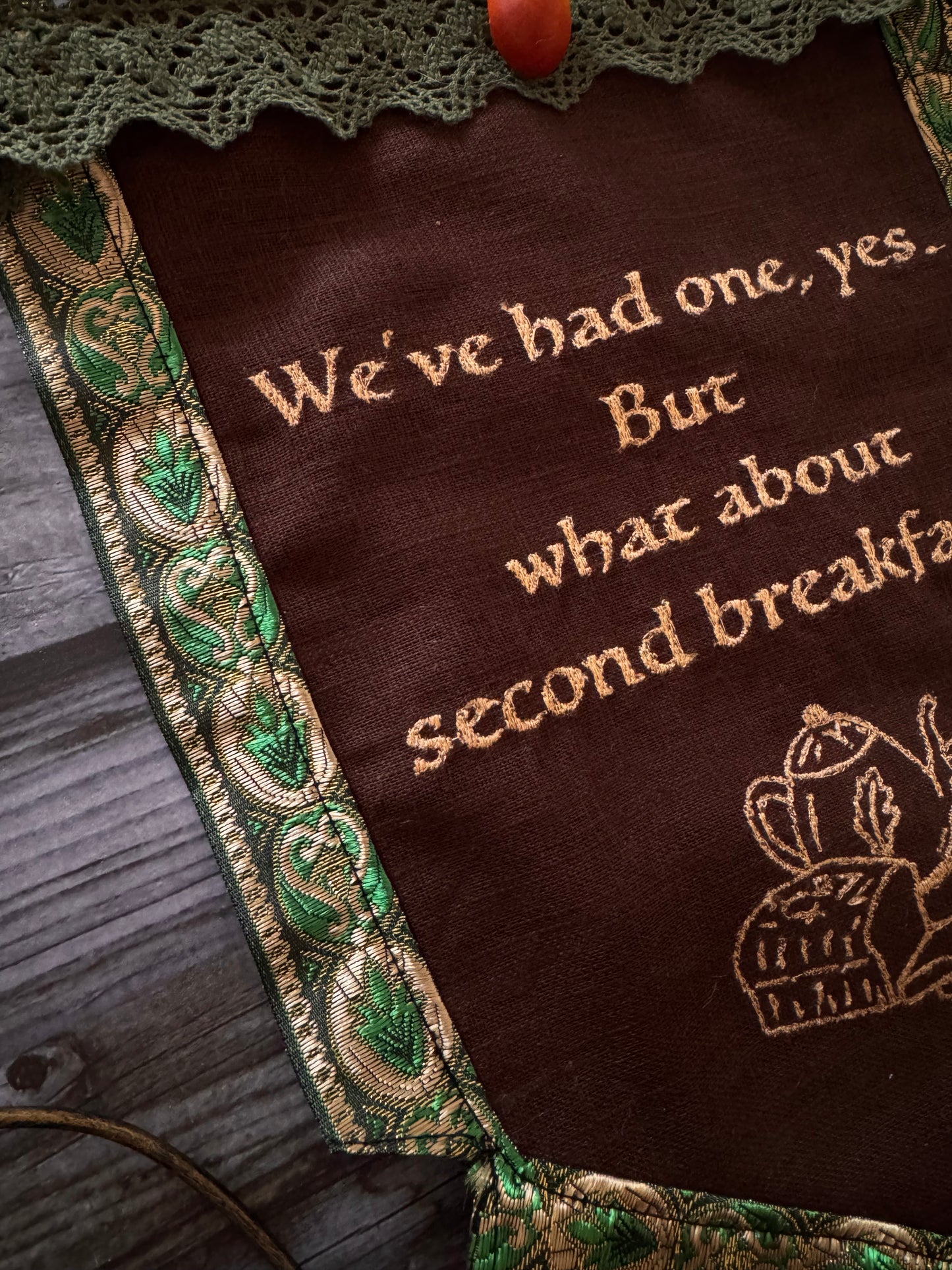 NO BRANCH ✨Free Shipping✨ Second Breakfast Tolkien Banner