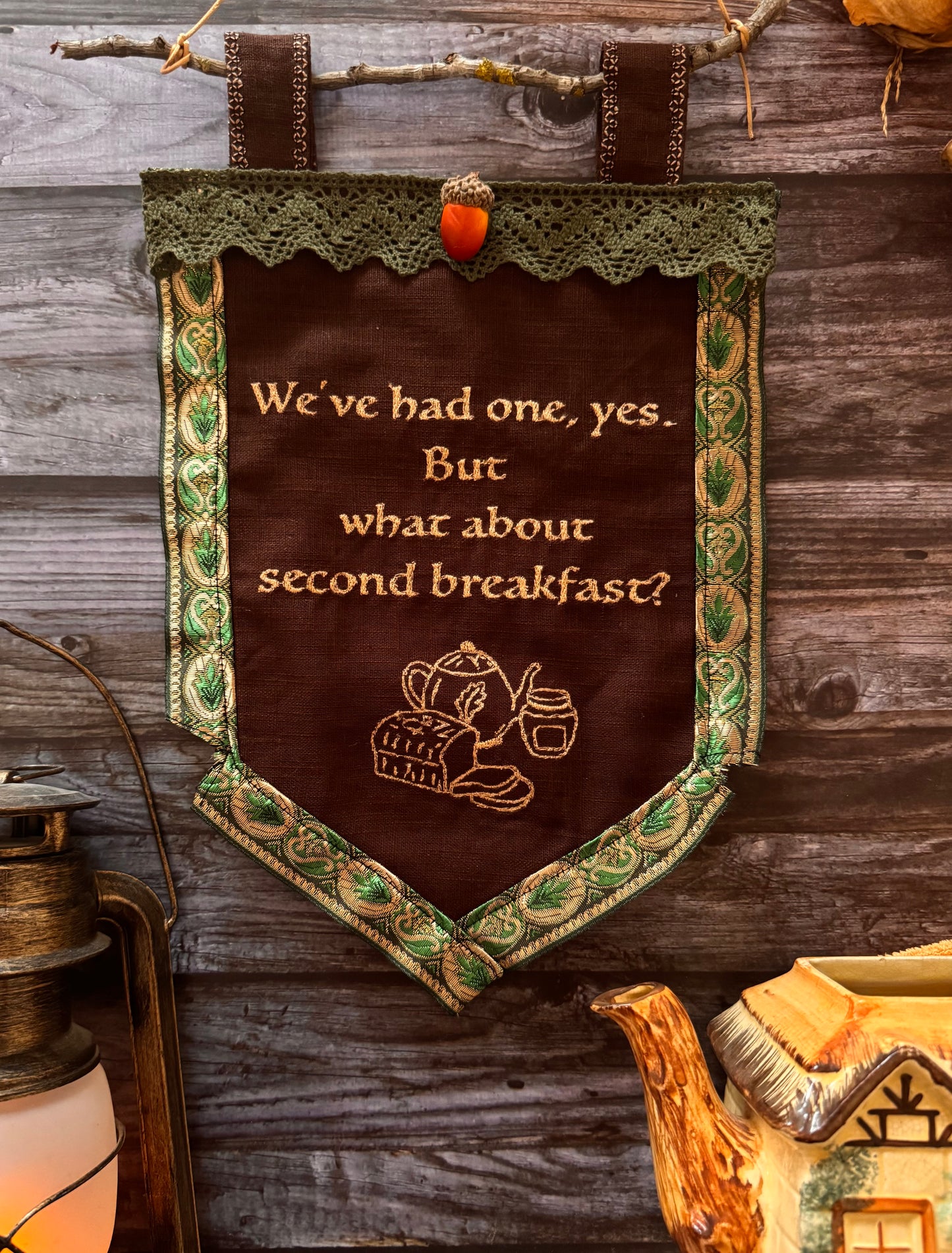 NO BRANCH ✨Free Shipping✨ Second Breakfast Tolkien Banner