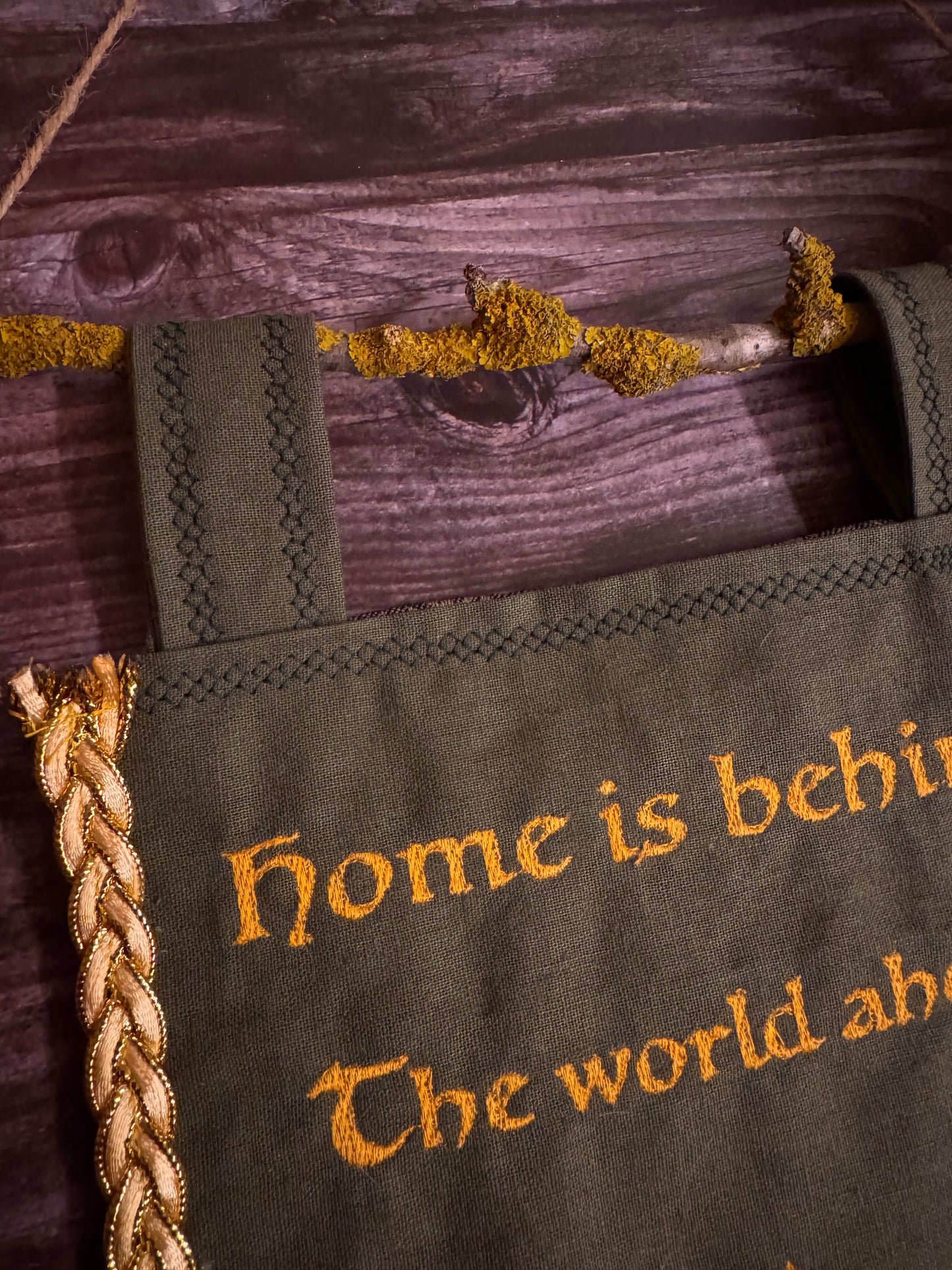 Tolkien Embroidered Banner🌿✨