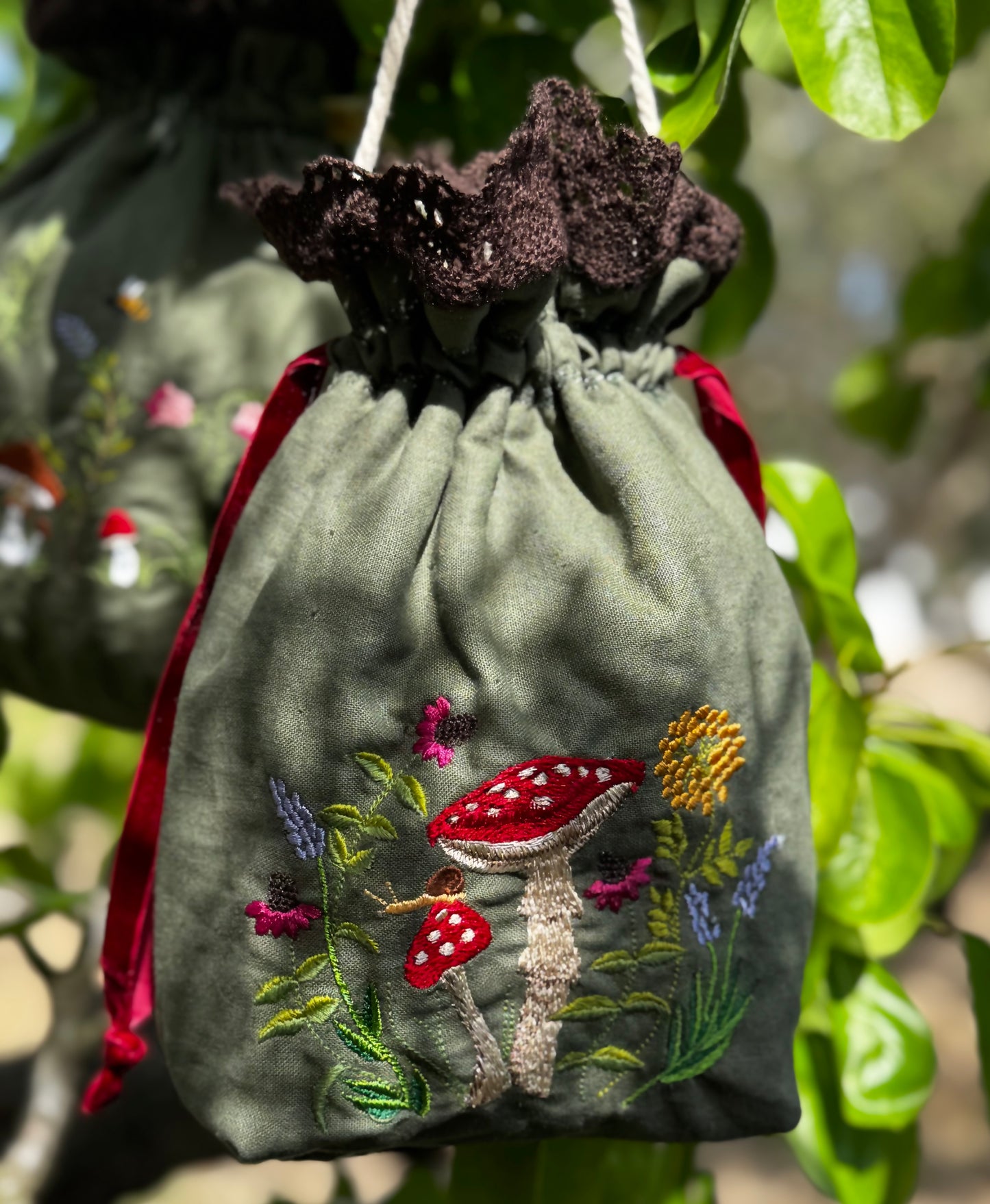 “Spring Evening Walk” Drawstring bag