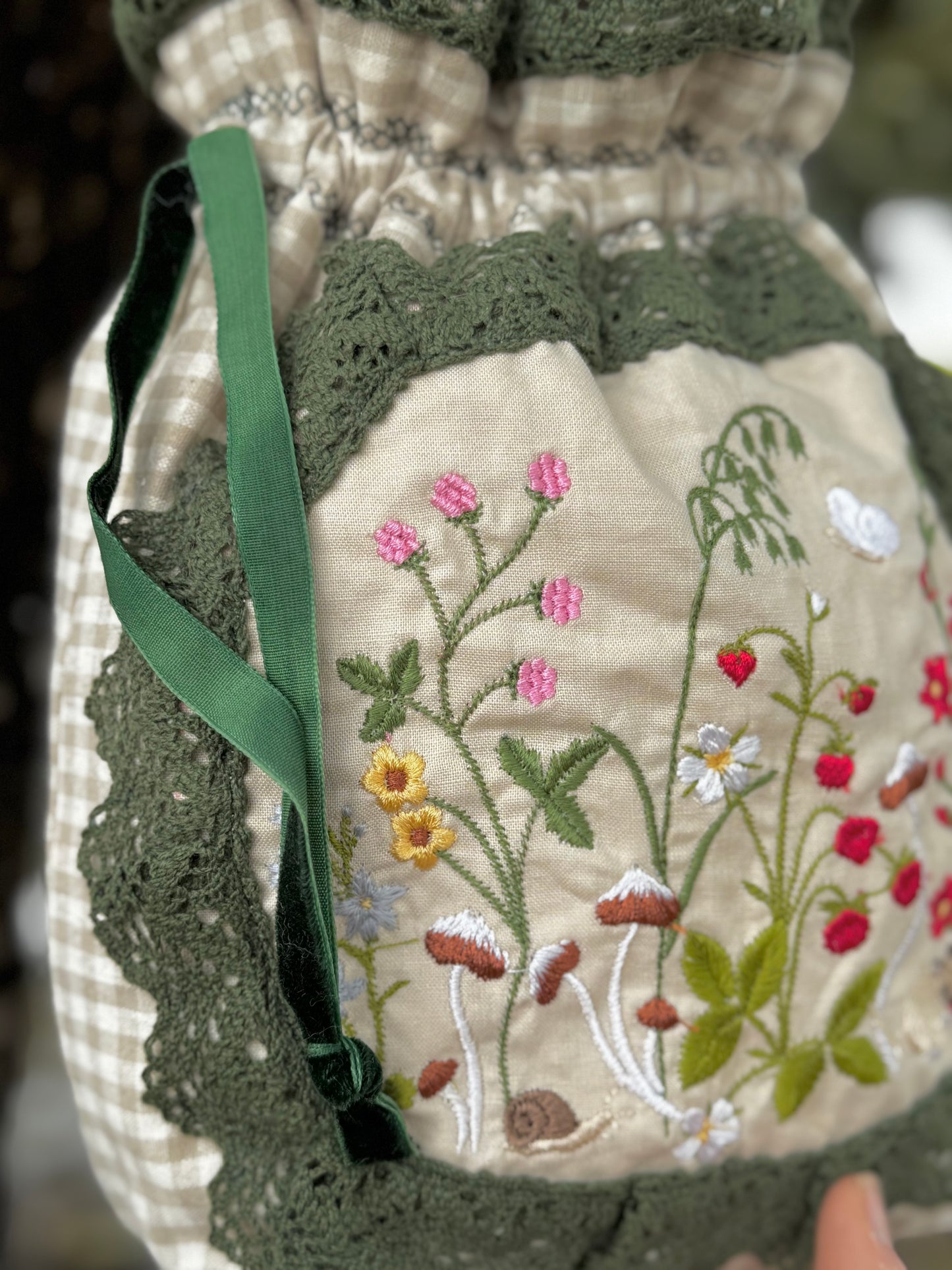 “Sweet Meadow” Drawstring bag