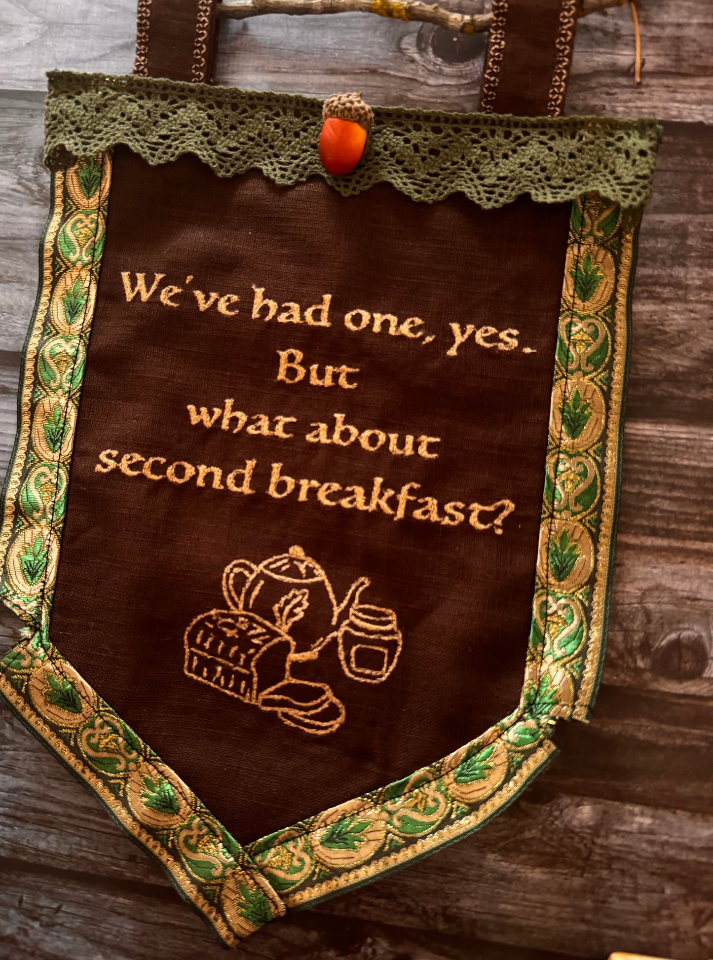 NO BRANCH ✨Free Shipping✨ Second Breakfast Tolkien Banner
