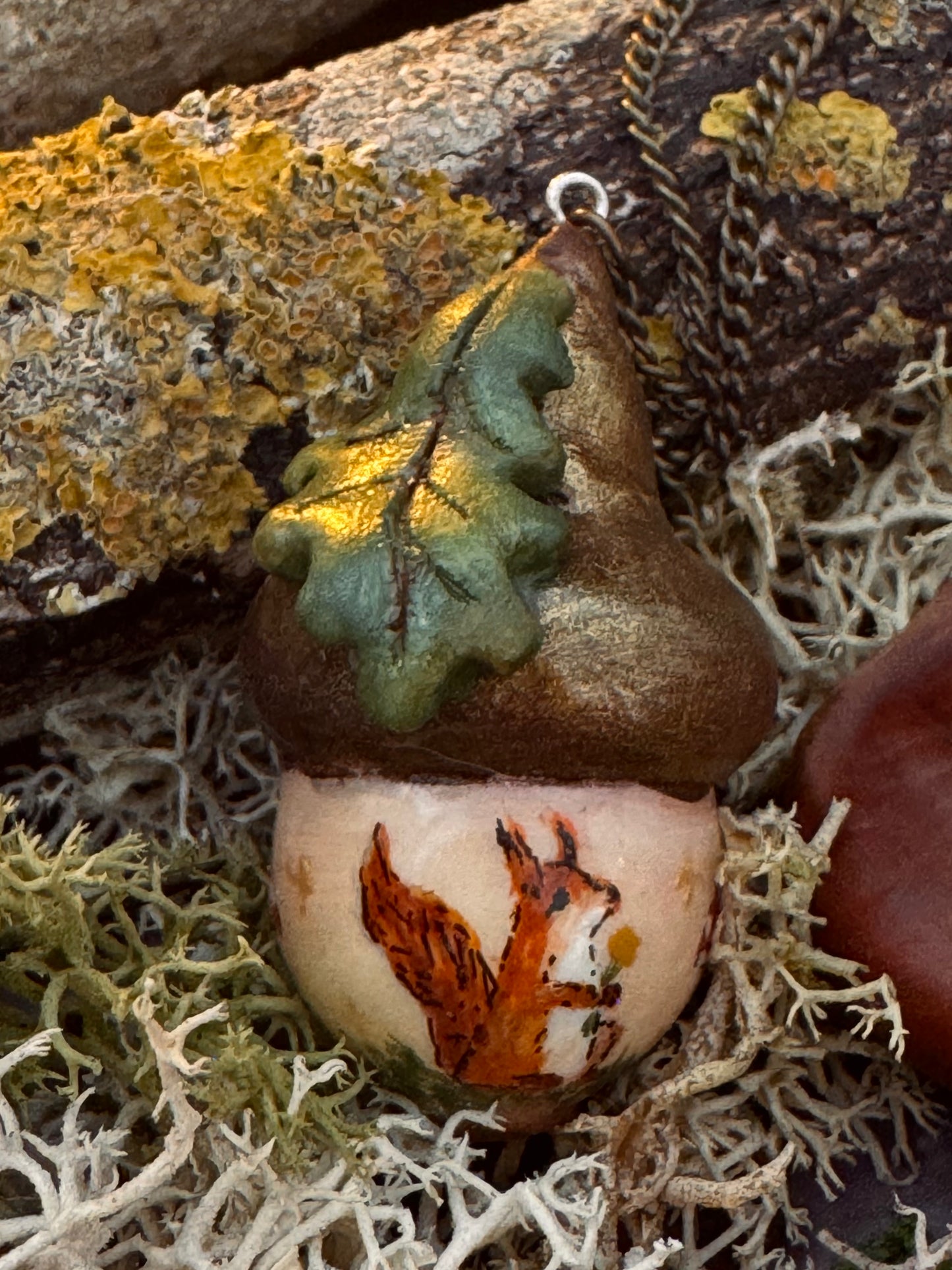 Faery Acorn with Squirrel necklace ✨ FREE SHIPPING✨
