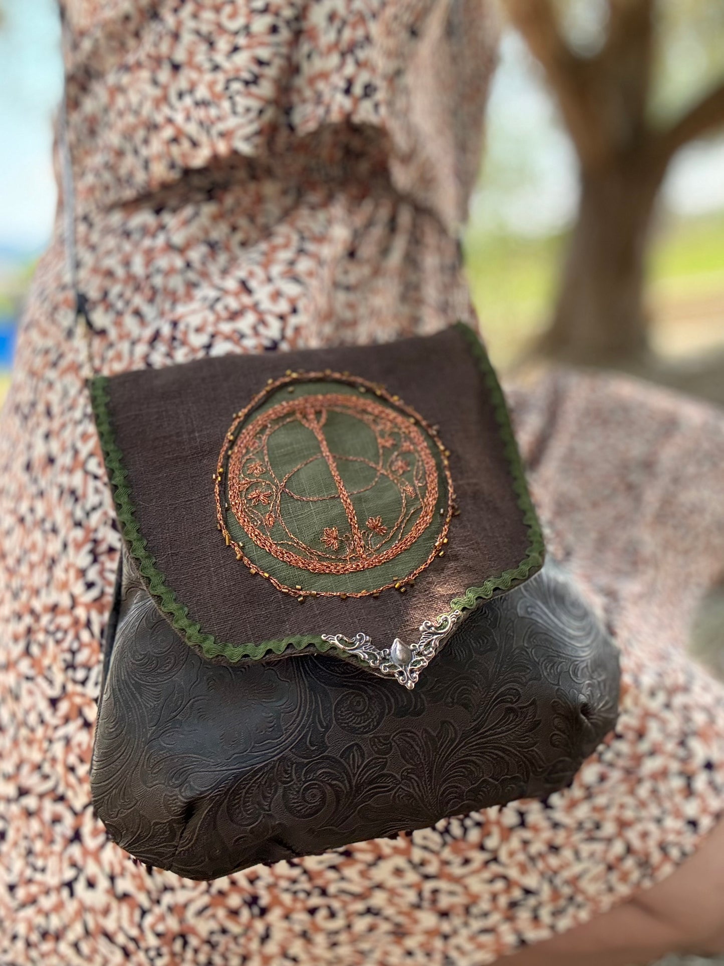 TO ORDER Avalon's Chalice Well handmade bag (45 days processing time)