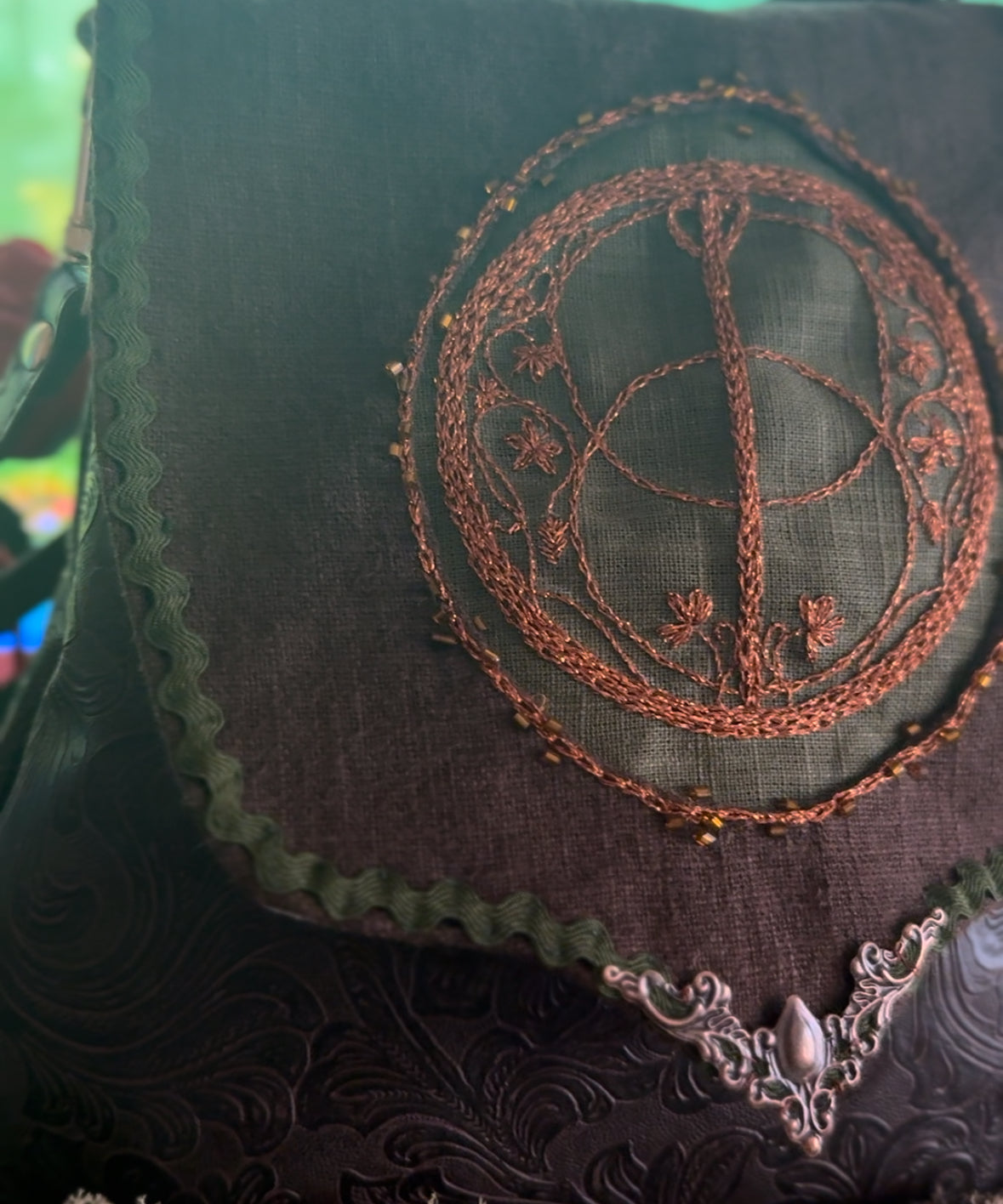 TO ORDER Avalon's Chalice Well handmade bag (45 days processing time)