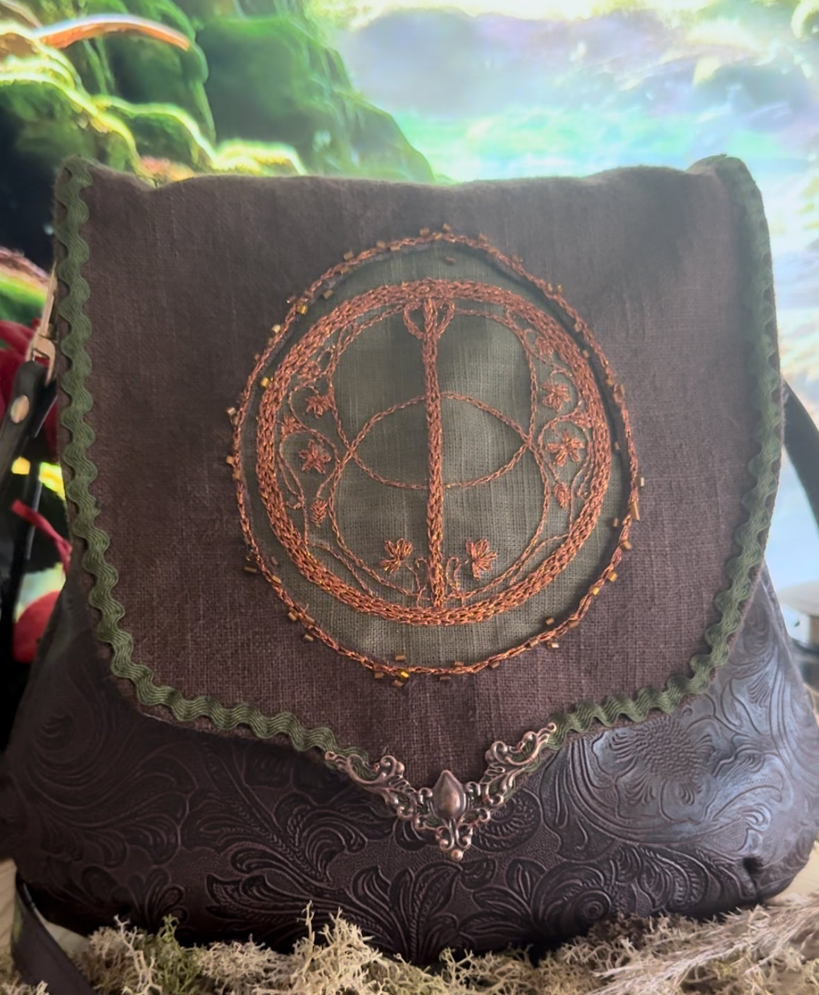 TO ORDER Avalon's Chalice Well handmade bag (45 days processing time)