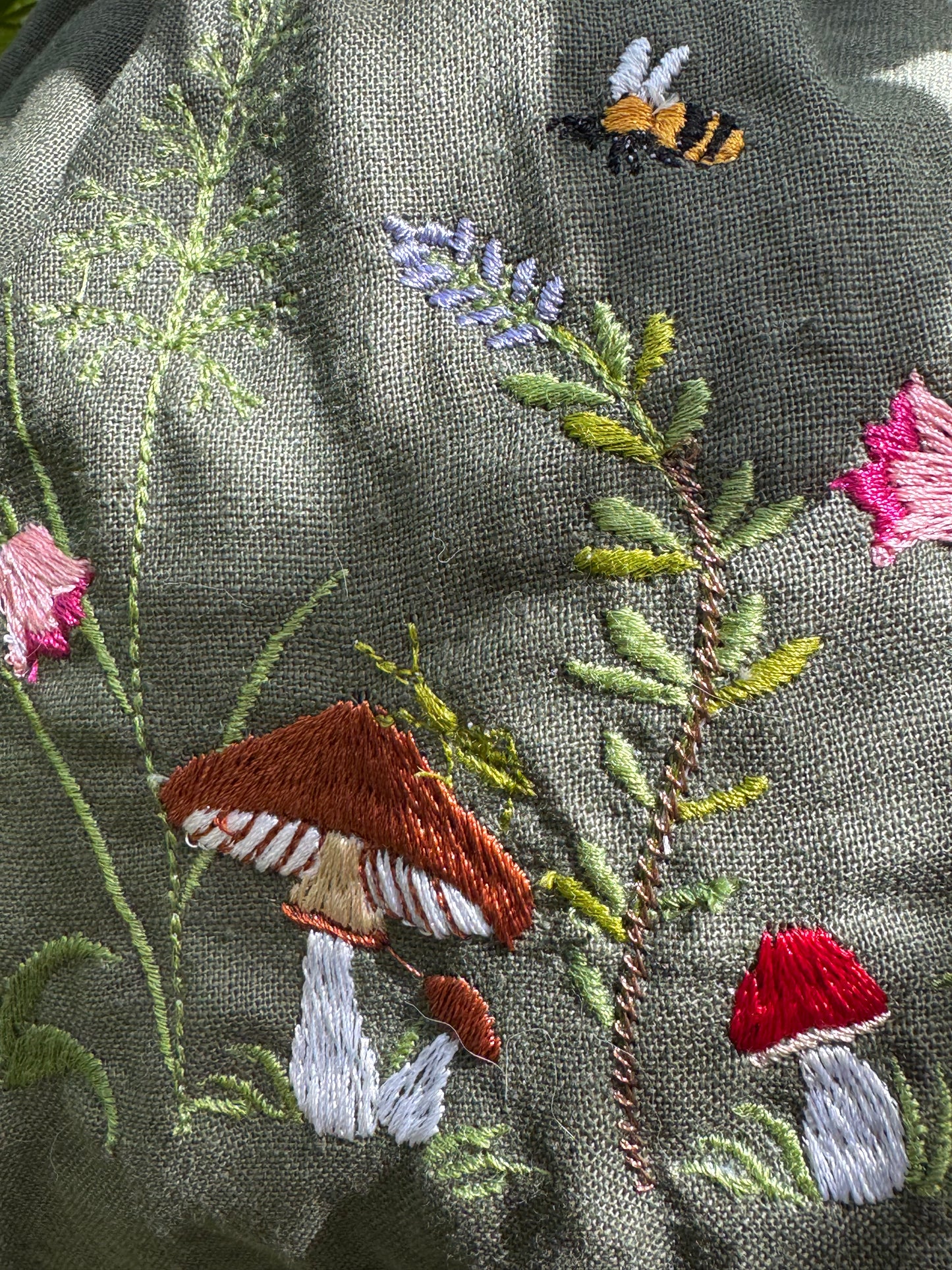 “Spring Morning Walk” Drawstring bag